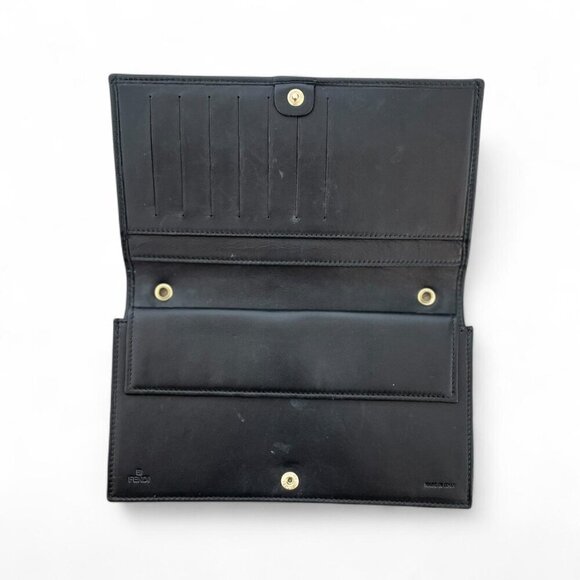 Fendi Ff Embossed Leather Wallet / Crossbody Bag- Rare & Discontinued - Picture 3 of 7